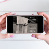 Landelijk hek Post Family Reunion Barn Party Kaart