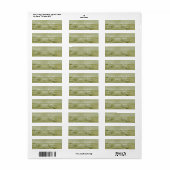 Landelijk hout etiket (Full Sheet)