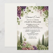 Landelijk hout fruit Ivy wijngaard repetitie diner Kaart (Voorkant / Achterkant)