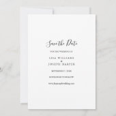 Landelijk hout landelijk schrift save the date (Achterkant)