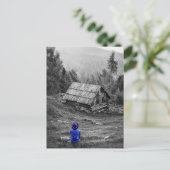 Landelijk Huis Landschap Minimalistische Fotografi Briefkaart (Staand voorkant)