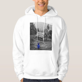 Landelijk Huis Landschap Minimalistische Fotografi Hoodie
