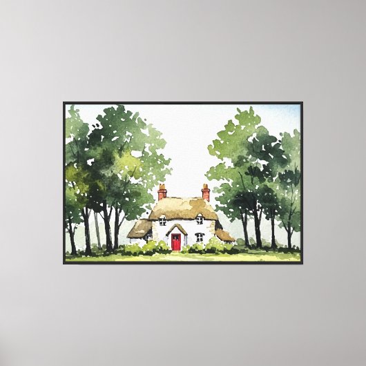 Landelijk huisje canvas afdruk (Voorkant)