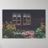 Landelijk huisje met rustieke tuin poster (Voorkant)