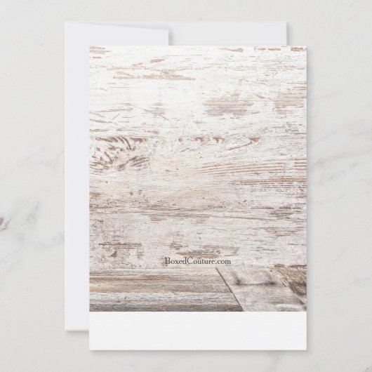 Landelijk huwelijk kaart (Achterkant)