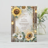 Landelijk Huwelijk Verjaardag Baby Shower Pensioen Kaart (Staand voorkant)