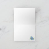 Landelijk Jute Met Bloemen Vouw Dankkaart Bedankkaart (Binnen)