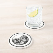 Landelijk landschap 06 zandsteen onderzetter (Zijkant)