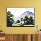Landelijk landschap canvas afdruk (Insitu (Woonkamer))