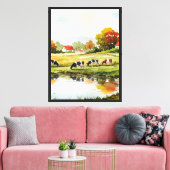 Landelijk landschap canvas afdruk (Insitu (Woonkamer))