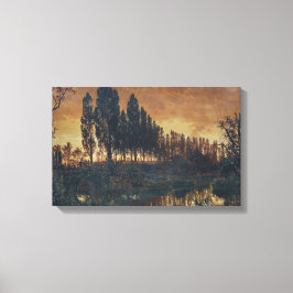 Landelijk landschap in Beieren (Duitsland) Canvas Afdruk