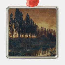 Landelijk landschap in Beieren (Duitsland) Metalen Ornament