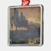 Landelijk landschap in Beieren (Duitsland) Metalen Ornament (Links)