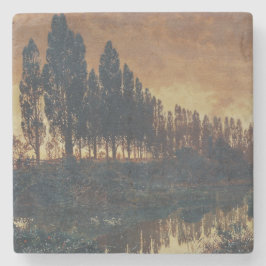 Landelijk landschap in Beieren (Duitsland) Stenen Onderzetter