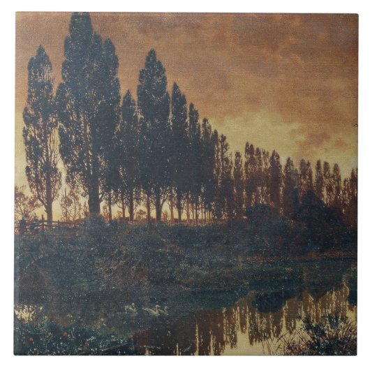 Landelijk landschap in Beieren (Duitsland) Tegeltje (Voorkant)