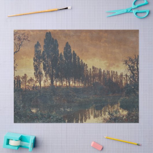 Landelijk landschap in Beieren (Duitsland) Tissuepapier (Craft)