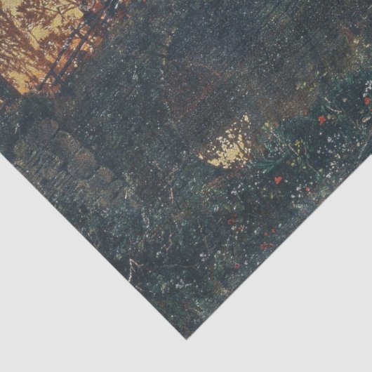 Landelijk landschap in Beieren (Duitsland) Tissuepapier (Detail)