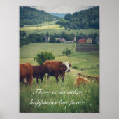 Landelijk landschap met koeien poster (Voorkant)