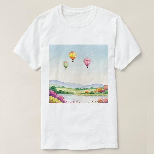 Landelijk landschap t-shirt (Design voorkant)