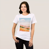 Landelijk landschap Tri-Blend shirt (Voorkant volledig)