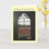 Landelijk Landschap uitzicht van de kerk raam schi Kaart (Gele Bloem)