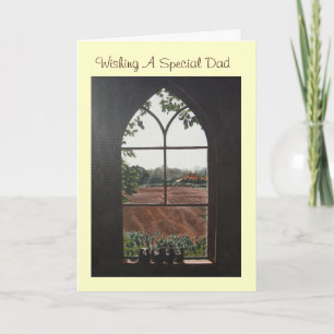 Landelijk Landschap uitzicht van de kerk raam schi Kaart