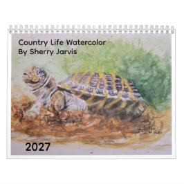 Landelijk Leven Aquarel Door Sherry Kalender