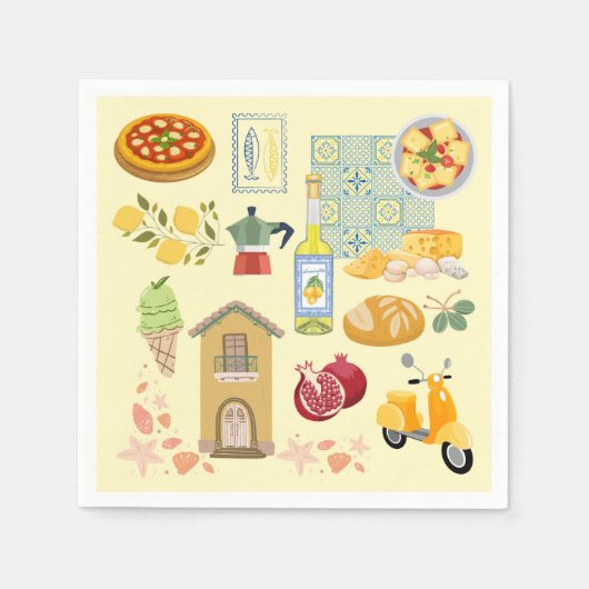 Landelijk leven Italië Servet (Voorkant)