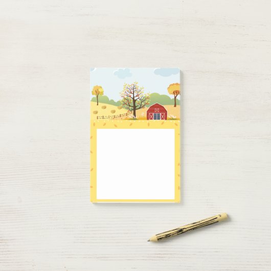 Landelijk leven post-it® notes (Op bureau)