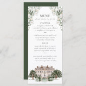 Landelijk Manor Wedding Menu (Voorkant / Achterkant)