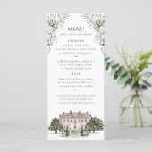 Landelijk Manor Wedding Menu (Staand voorkant)