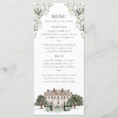 Landelijk Manor Wedding Menu (Voorkant)