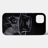 Landelijk Meisje dat over IPhone Hoes nadenkt (Achterkant (horizontaal))