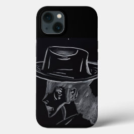 Landelijk Meisje dat over IPhone Hoes nadenkt