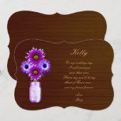 Landelijk Paarse Metselaars Pot Maagd Van Eer Kaar Kaart (Voorkant / Achterkant)