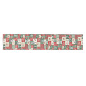 Landelijk patchwork kerstpatroon medium tafelloper (Horizontaal)