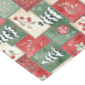 Landelijk patchwork kerstpatroon tafelkleed (Gekanteld)