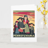 Landelijk Pennsylvania Amish 1939 WPA Kaart (Gele Bloem)