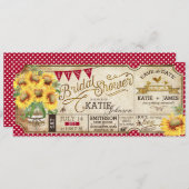 Landelijk picknick Bruiloft Zonnebloemen Rustieke  Save The Date (Voorkant / Achterkant)
