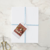 Landelijk picknick-cadeautag cadeaulabel (Met Touw)
