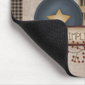 Landelijk Primitief - Vereenvoudig - Gele Zoutbox Muismat (Hoek)