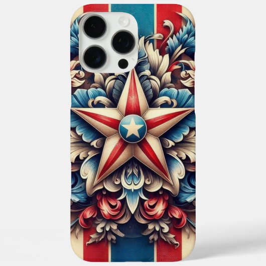 landelijk/retro Amerika/patriottisch Case-Mate iPhone Case (Achterkant)