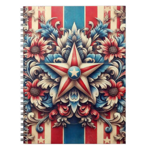 landelijk/retro Amerika/patriottisch Notitieboek