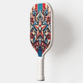 landelijk/retro Amerika/patriottisch Pickleball Paddle (Links)
