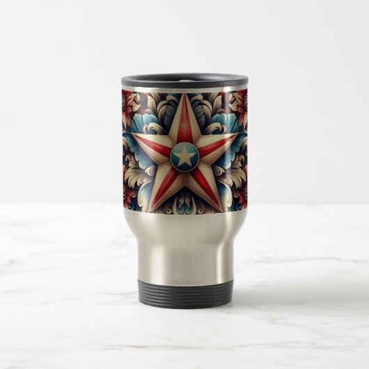 landelijk/retro Amerika/patriottisch Reisbeker (Center)