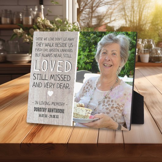 Landelijk robuust hout | Fotobord Herinnering Fotoplaat