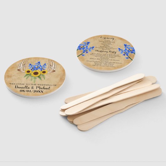 Landelijk Roesti Antlers Weddenschappen Programma Handwaaier (Niet-gemonteerd)