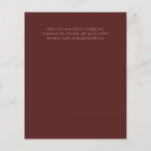 Landelijk roestig foto gesneden hart monogram trou (Achterkant)