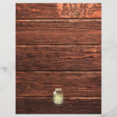 Landelijk Rustic Mason String Lights Honeymoon Fon (Achterkant)