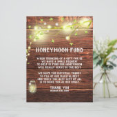 Landelijk Rustic Mason String Lights Honeymoon Fon (Staand voorkant)